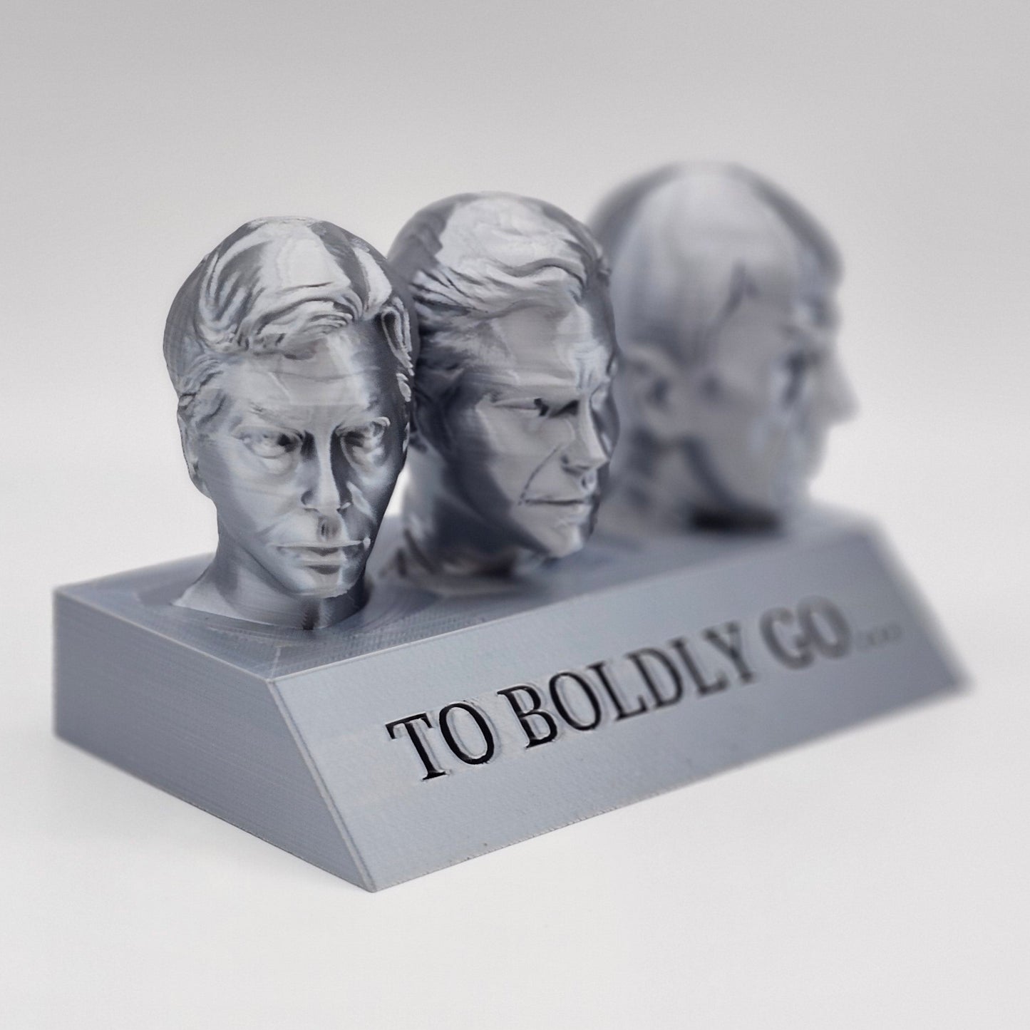 To Boldly Go - Triple Head Statue