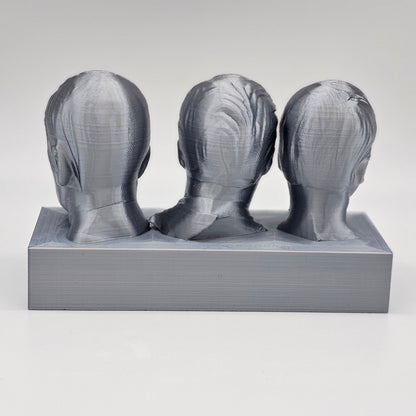 To Boldly Go - Triple Head Statue