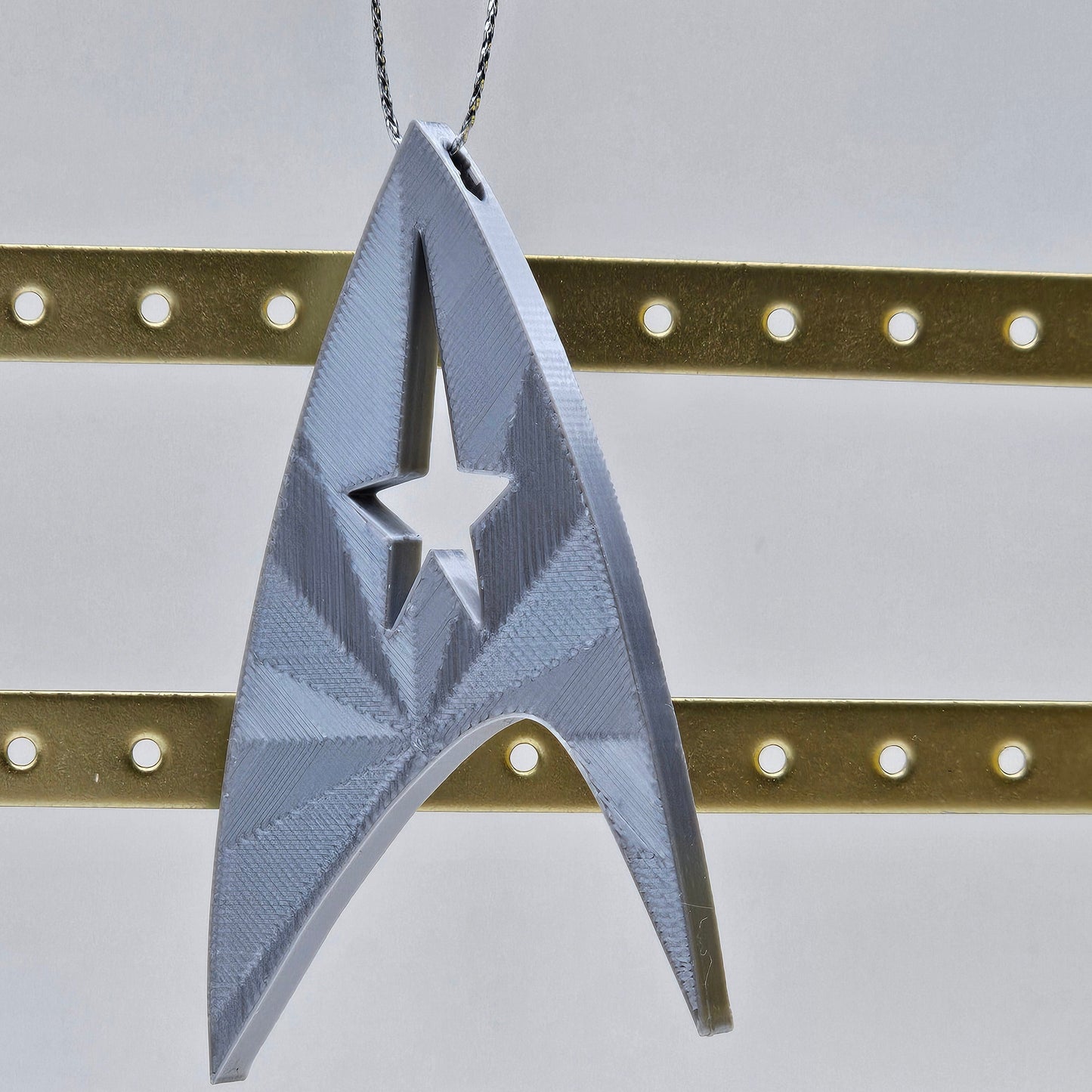Star Trek Logo Decoration - silver