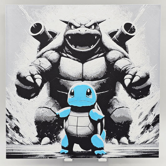 Squirtle and Blastoise